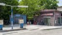 movie set small american town village gas station auto garage
